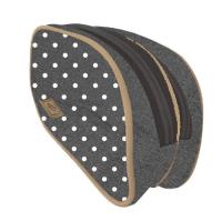 Opakowanie Saszetka dwukomorowa Basic kropki szara