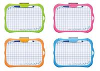 Opakowanie Tablica suchościerlana A4 KEYROAD Mini z markerem mix kolorów