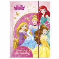 Opakowanie Teczka z gumką A4 Księżniczki 10 sztuk