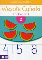 Okładka książki Wesołe cyferki z naklejkami. Zeszyt 2