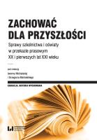 Zachować dla przyszłości. Autor: Michalska Iwonna, Michalski Grzegorz. SmakLiter.pl Okładka książki Zachować dla przyszłości
