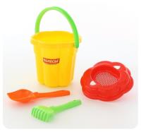 Opakowanie Zestaw Nr 78 wiaderko-kwiatek duże sito-kwiatek duże łopatka grabki