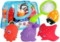 Zestaw Zwierząt Morskich do Kąpieli + Sitko. Wydawca: Lean Toys. SmakLiter.pl Opakowanie Zestaw Zwierząt Morskich do Kąpieli + Sitko
