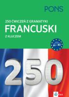 Okładka książki 250 ćwiczeń z gramatyki Francuski z kluczem