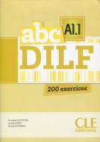 Okładka książki Abc DILF A1.1 200 exercices + CD mp3