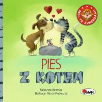 ACH TE ZWIERZAKI PIES Z KOTEM. Autor: Vanevska Katarzyna. SmakLiter.pl Okładka książki ACH TE ZWIERZAKI PIES Z KOTEM