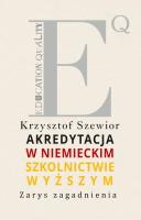 Okładka książki Akredytacja w niemieckim szkolnictwie wyższym