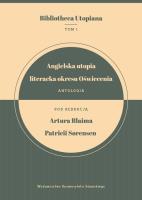 Angielska utopia literacka okresu Oświecenia. Wydawca: Wydawnictwo Uniwersytetu Gdańskiego. SmakLiter.pl Opakowanie Angielska utopia literacka okresu Oświecenia