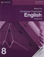 Cambridge Checkpoint English Workbook 8. Autor: Cox Marian. SmakLiter.pl Okładka książki Cambridge Checkpoint English Workbook 8