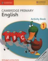 Okładka książki Cambridge Primary English Activity Book 1