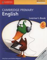 Okładka książki Cambridge Primary English Learner’s Book 6