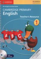 Okładka książki Cambridge Primary English Teacher’s Resource 1 + CD