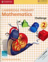 Okładka książki Cambridge Primary Mathematics Challenge 2