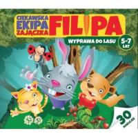 Ciekawska ekipa zajączka Filipa 5-7lat. Autor: Martyna Bubicz i Agnieszka Sitarz. SmakLiter.pl Okładka książki Ciekawska ekipa zajączka Filipa 5-7lat