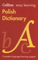 Collins Easy Learning Polish Dictionary. Autor: Collins Dictionaries. SmakLiter.pl Okładka książki Collins Easy Learning Polish Dictionary