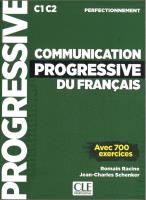 Communication progressive perfectionnement + CD. Autor: Romain Racine, Jean-Charles Schenker. SmakLiter.pl Okładka książki Communication progressive perfectionnement + CD