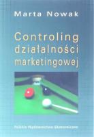 CONTROLLING DZIAŁALNOŚCI MARKETINGOWEJ. Autor: Nowak Marta. SmakLiter.pl Okładka książki CONTROLLING DZIAŁALNOŚCI MARKETINGOWEJ