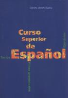 Curso superior de espanol. Autor: Garcia Concha Moreno. SmakLiter.pl Okładka książki Curso superior de espanol