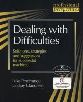 Dealing with difficulties. Autor: Luke Prodromou, Lindsay Clandfield. SmakLiter.pl Okładka książki Dealing with difficulties