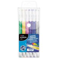 Opakowanie Długopisy brokatowe 6 kolorów KIDEA