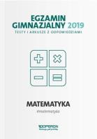 Okładka książki Egzamin gimnazjalny - Testy matemat. 2019 OPERON