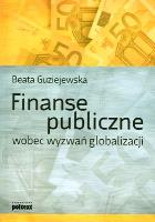 Okładka książki FINANSE PUBLICZNE WOBEC WYZWAŃ GLOBALIZACJI