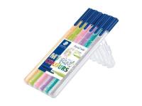 Opakowanie Flamaster Triplus 1 mm 6 kolorów w etui pastelowe