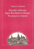 Okładka książki Fraszki miłosne Jana Kochanowskiego