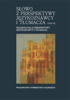 Opakowanie Frazeologia z perspektywy językoznawcy i tłumacza