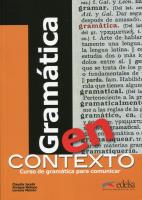 Gramatica en contexto Książka. Autor: Jacobi Claudia. SmakLiter.pl Okładka książki Gramatica en contexto Książka