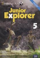 Junior Explorer 5 ćw. NE. Autor: Clarke Sue, Mrozik-Jadacka Marta, Wosińska Dorota. SmakLiter.pl Okładka książki Junior Explorer 5 ćw. NE