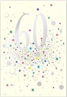 Opakowanie Karnet B6 z kopertą Urodziny 60