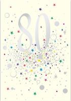 Opakowanie Karnet B6 z kopertą Urodziny 80