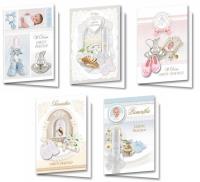 Opakowanie Karnet B6 z naklejanym elemen. Chrzest (10szt MIX)