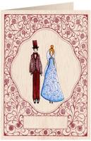 Karnet drewniany C6 + koperta Ślub Para Młoda. Wydawca: Cozywood. SmakLiter.pl Opakowanie Karnet drewniany C6 + koperta Ślub Para Młoda