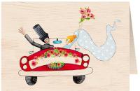 Karnet drewniany C6 + koperta Ślub samochód. Wydawca: Cozywood. SmakLiter.pl Opakowanie Karnet drewniany C6 + koperta Ślub samochód