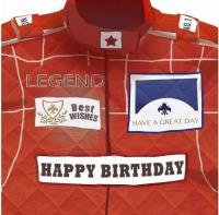 Opakowanie Karnet kwadrat z kopertą Urodziny Racing Birthday