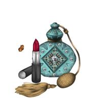 Opakowanie Karnet Swarovski kwadrat CL0316_BL Szminka