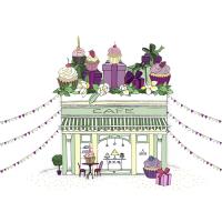 Opakowanie Karnet Swarovski kwadrat CL2404 Kawiarnia