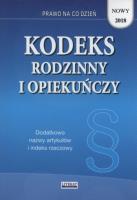Okładka książki Kodeks rodzinny i opiekuńczy 2018