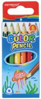 Opakowanie 	Kredki ołówkowe KEYROAD Mini, trójkątne 6 kolorów 24 sztuki