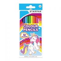 Kredki ołówkowe Unicorn 12 kolorów. Wydawca: Starpak. SmakLiter.pl Opakowanie Kredki ołówkowe Unicorn 12 kolorów