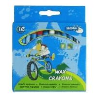 Opakowanie Kredki szkolne woskowe 12 kolorów LAMBO