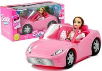Lalka w Podróży Kabrioletem Auto dla Lalki. Wydawca: Lean Toys. SmakLiter.pl Opakowanie Lalka w Podróży Kabrioletem Auto dla Lalki
