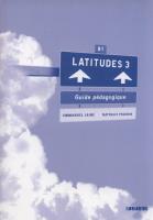 Okładka książki Latitudes 3 Guide pedagogique