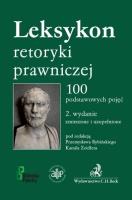 Leksykon retoryki prawniczej w.2. Autor: Przemysław Rybiński, Kamila Zeidler. SmakLiter.pl Okładka książki Leksykon retoryki prawniczej w.2