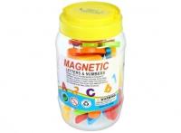 Opakowanie Literki i cyferki magnetyczne w słoiku