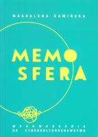 Memosfera. Autor: Magdalena Kamińska. SmakLiter.pl Okładka książki Memosfera