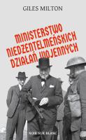 Ministerstwo niedżentelmeńskich działań wojennych. Autor: Milton Giles. SmakLiter.pl Okładka książki Ministerstwo niedżentelmeńskich działań wojennych