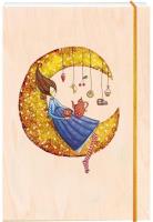 Notatnik ozdobny drewniany A6 Księżyc. Wydawca: Cozywood. SmakLiter.pl Opakowanie Notatnik ozdobny drewniany A6 Księżyc